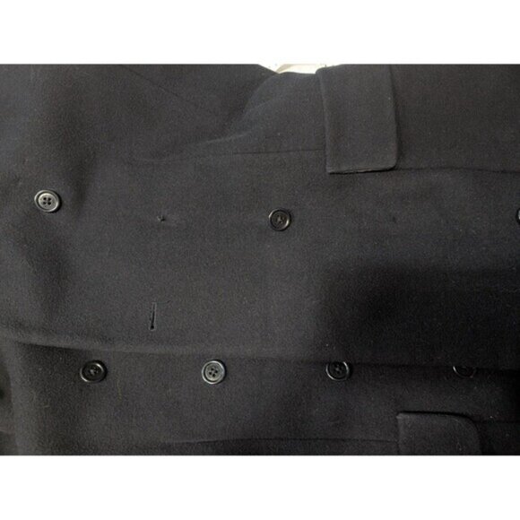 Brooks Brothers Mens Wool Double Breasted Peacoat Medium - Picture 7 of 7